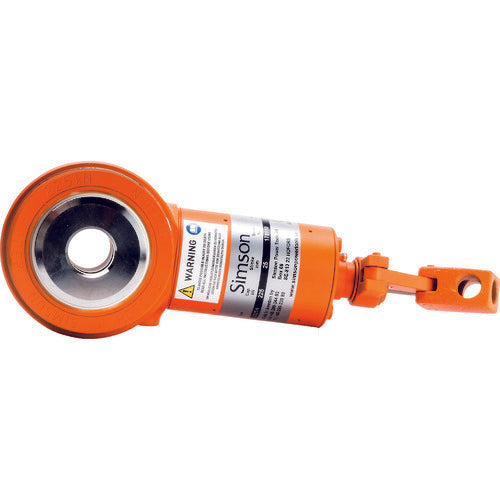 Simson コンパクトジャッキ ストローク75mm 最大能力10t 中空ピストン