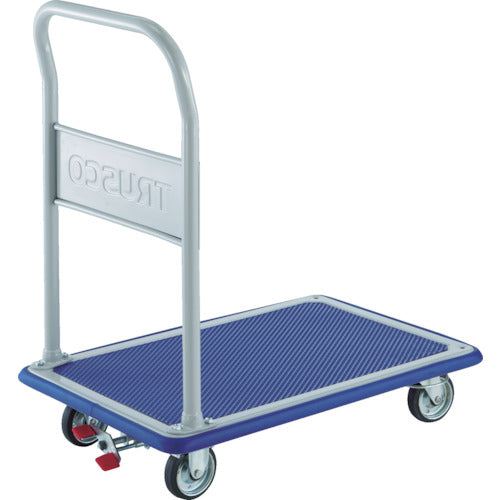 TRUSCO プレス製台車 ドンキーカート 固定 4輪リングストッパー付