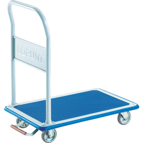 TRUSCO プレス製台車 ドンキーカート 固定式740×480 ピン式固定車ストッパー付