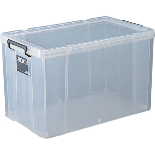 TENMA フタ式収納ケース ロックス 740−3L クリア 440×740×430