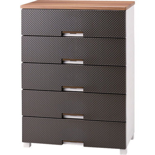 TENMA フィッツプラス メッシュ FM7505 5段 ブラウン 幅75cm