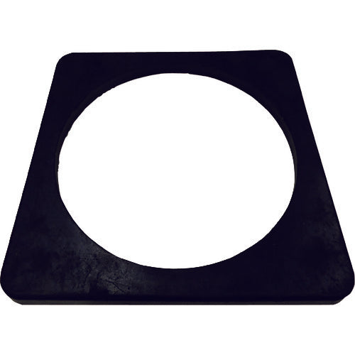 緑十字 伸縮式三角コーン用ウエイト 伸縮コーン−A(大) 高さ620mmタイプ専用 295角 ゴム製