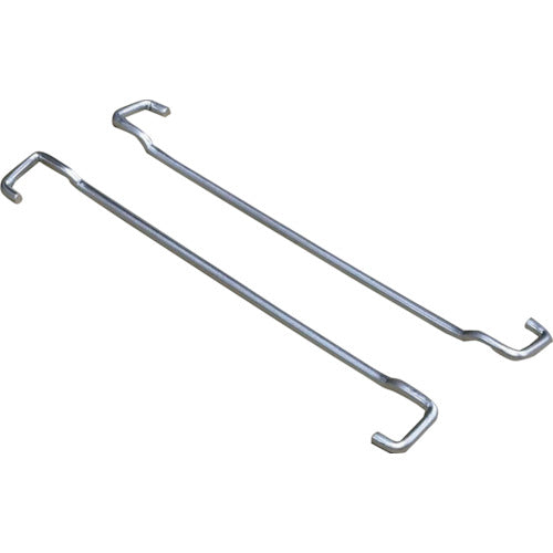 RISU メッシュコンテナプラスケットNo.480用ステンレス製ステッキング金具 116877 コンテナ用部材 青