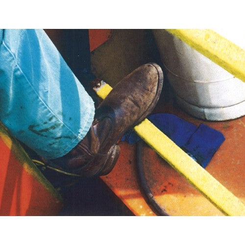 セーフガード はしご用滑り止めカバー 20×20×405mm 角型 黄