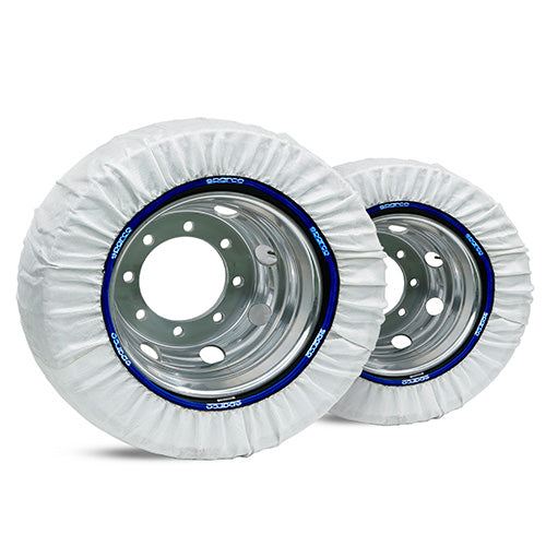 【新世代 布製タイヤチェーン】スペイン製 スパルコ・スノーソックス大型トラック用