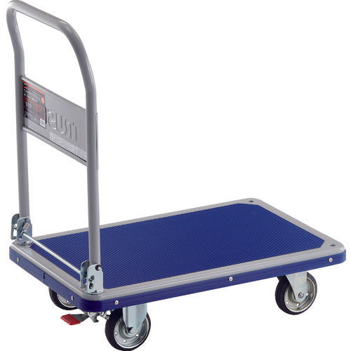 TRUSCO プレス製台車 ドンキーカート 折りたたみ式810×510 ストッパー付