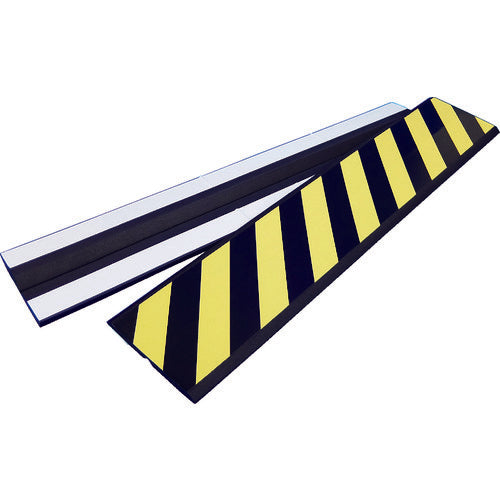 緑十字 コーナークッション 黄/黒(トラ) コーナーガード−2015 200×1000×15mm 無反射