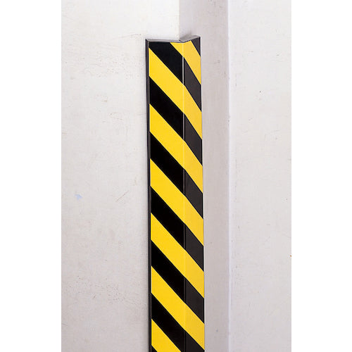 緑十字 コーナークッション 黄/黒(トラ) コーナーガード−2025 200×1000×25mm 無反射