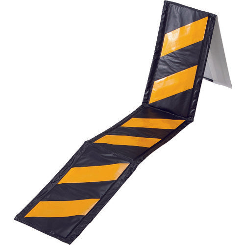 緑十字 コーナー用トラ柄クッション 黄/黒 コーナーガード20TR 270×2000×6mm 反射タイプ