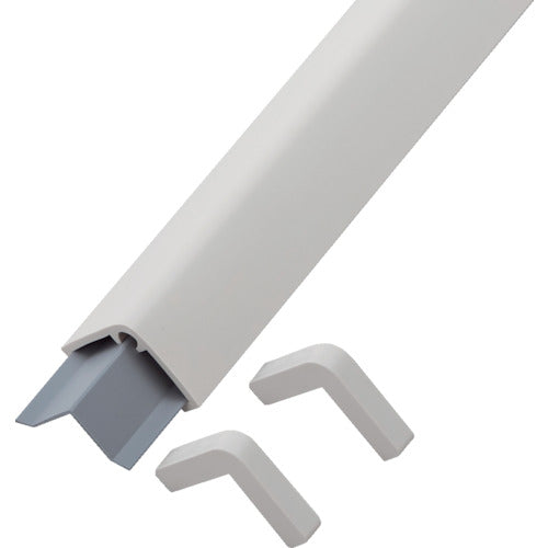 緑十字 コーナー用ガードパッド アイボリ GPS−I 65×65×1000mm ビス6個付