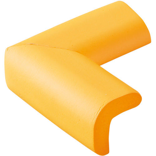 緑十字 コーナー用ガードクッション V型タイプ イエロー 70×70×34mm 裏テープ付