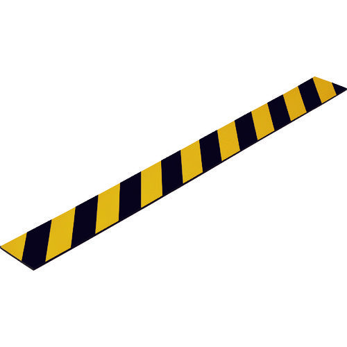 緑十字 トラ柄クッション 黄/黒 TRC−105H 100×1000mm 厚み5mm 反射タイプ