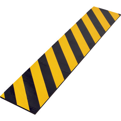 緑十字 トラ柄クッション 黄/黒 TRC−210H 200×1000mm 厚み:10mm 反射タイプ