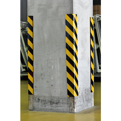 緑十字 トラ柄クッション 黄/黒 TRC−210H 200×1000mm 厚み:10mm 反射タイプ