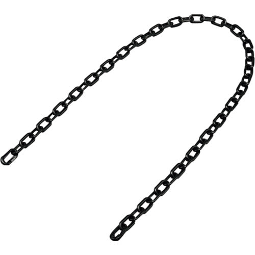 緑十字 プラスチックチェーン 黒 PT−612BK 長さ1.2m 線径6mmΦ ポリエチレン