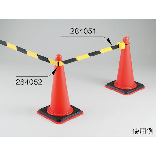 緑十字 コーンバーテープ(バリアテープ) 黄/黒 CBT−400 50mm幅×4m 自動巻き
