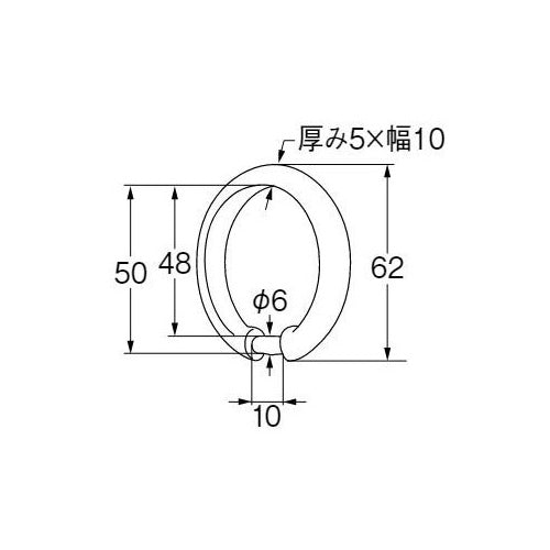 高強度突っ張り棒対応 カーテンリング