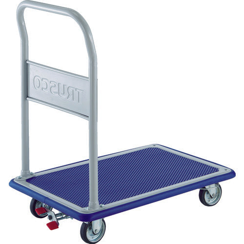 TRUSCO プレス製台車 ドンキーカート 固定 4輪リングストッパー付