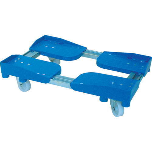 ルート コンテナ台車(伸縮式) ルートボーイ302PP型(樹脂仕様) 最大:幅530×長さ630 質量5.6kg