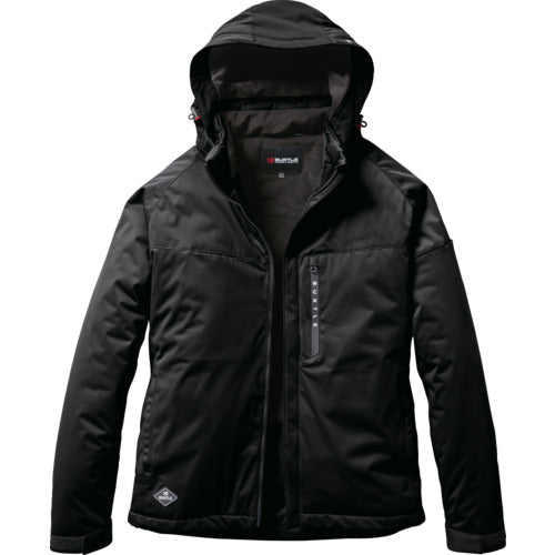 BURTLE ストレッチ フーディ防寒ジャケット 3260−35−XL ブラック