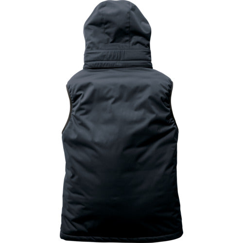 BURTLE ストレッチフーディ防寒ベスト3264−3−XLネイビー