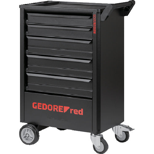 GEDORE デュアルオープンツールトロリ 5段+キャビネット ブラック