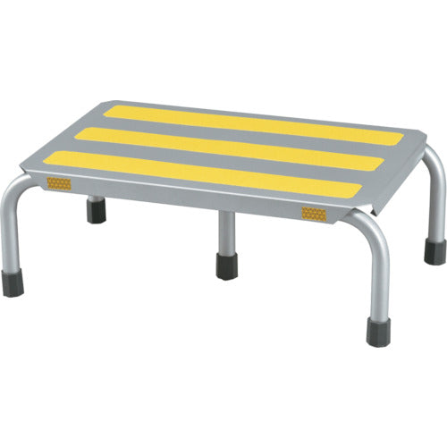 緑十字 踏み台 シルバー ステップ−3 H180×W520×D320mm 5本脚タイプ アルミ
