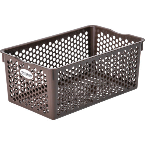 SANKO pla 432674 フランクバスケット深型NO.1 ブラウン 135×285×118mm