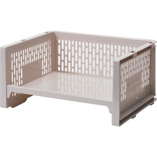 SANKO pla 433077 Eラック L 浅型 BE ベージュ