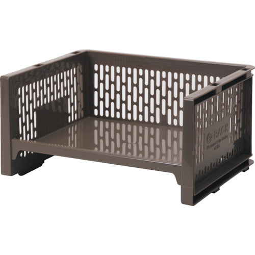SANKO pla 433084 Eラック L 浅型 BR ブラウン