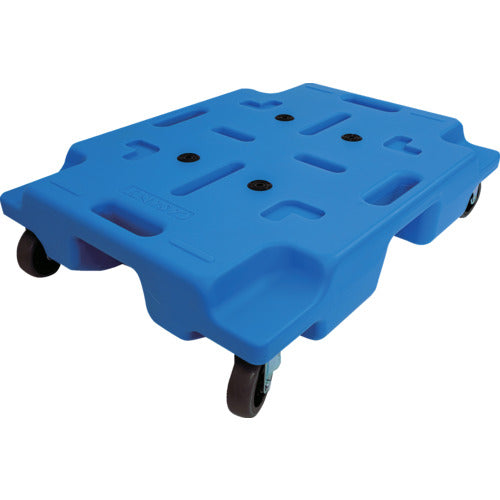 エクソム スタッキング式平台車 カサネル 4560F(ブルー) 600×450