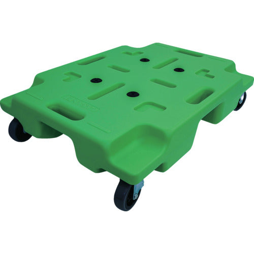 エクソム スタッキング式平台車 カサネル 4560F(グリーン) 600×450
