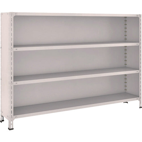 TRUSCO スチールラック 軽量棚背板・側板付 W1800XD300X1200 4段 ネオグレー