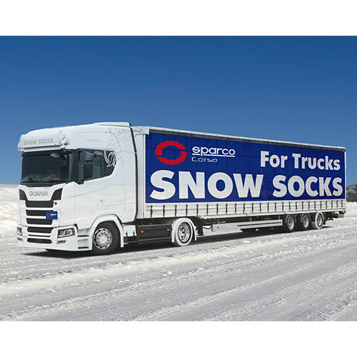 【新世代 布製タイヤチェーン】スペイン製 スパルコ・スノーソックス大型トラック用