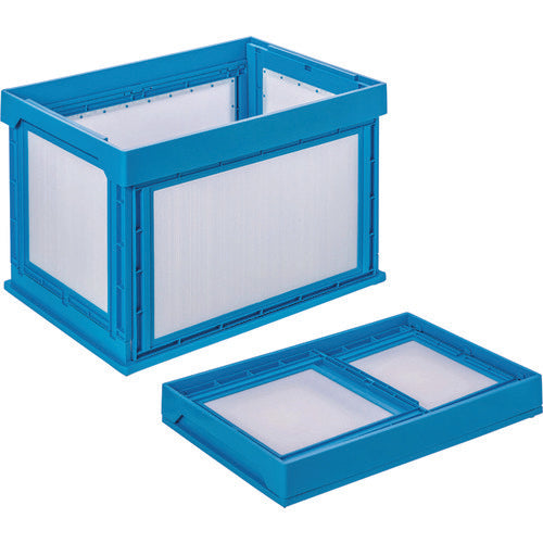 KUNIMORI プラダン折畳みコンテナ パタコン NM-100 ブルー