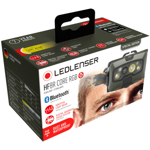 LEDLENSER レッドレンザー充電式ヘッドライト HF8R Core RGB