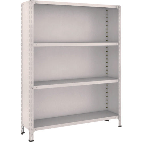 TRUSCO スチールラック 軽量棚背板・側板付 W1200XD300X1500 4段 ネオグレー