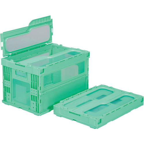 サンコー フタ一体型折りたたみコンテナー 559490 マドコン HBC-51B-D