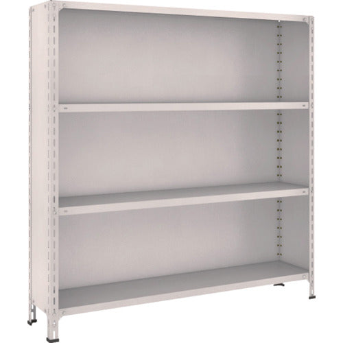 TRUSCO スチールラック 軽量棚背板・側板付 W1500XD300X1500 4段 ネオグレー