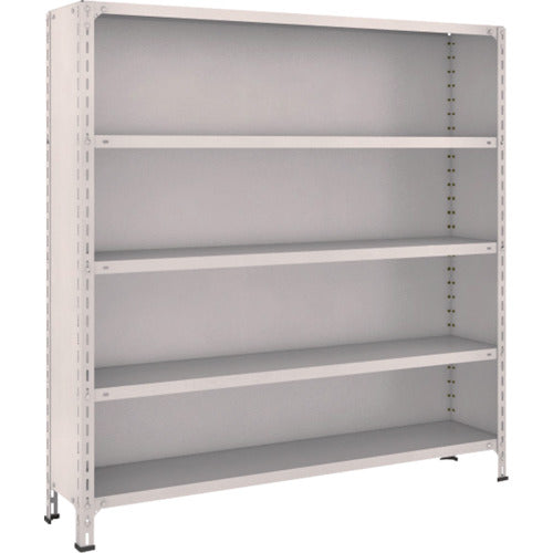 TRUSCO スチールラック 軽量棚背板・側板付 W1500XD300X1500 5段 ネオグレー