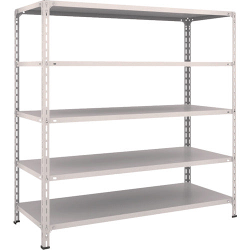 TRUSCO スチールラック 軽量棚開放型 W1500XD600XH1500 5段 ネオグレー