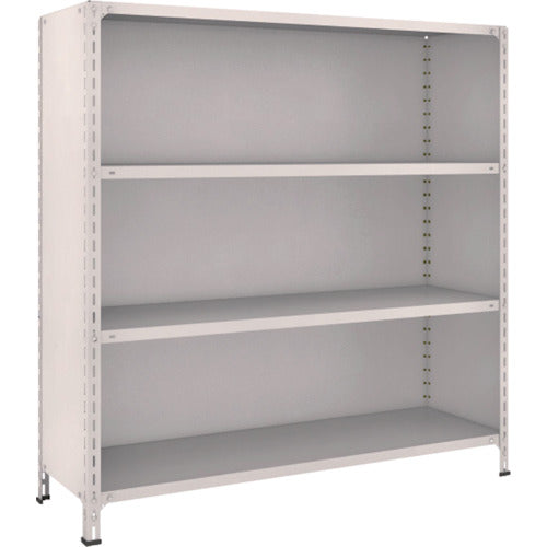 TRUSCO スチールラック 軽量棚背板・側板付 W1500XD450X1500 4段 ネオグレー