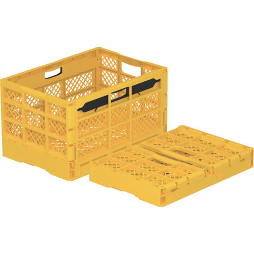 E-CON 折りたたみコンテナー 562060 ホームオリコンS50M イエロー