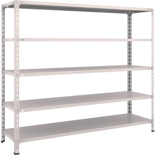 TRUSCO スチールラック 軽量棚開放型 W1800XD450XH1500 5段 ネオグレー