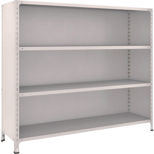 TRUSCO スチールラック 軽量棚背板・側板付 W1800XD450X1500 4段 ネオグレー