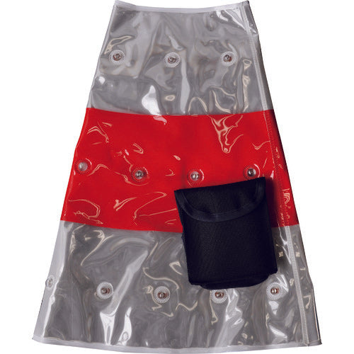 ミズケイ 安全コーン用オプション LEDコーンカバー(赤/白)赤LED