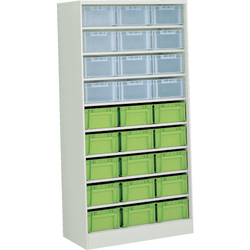 TRUSCO コンテナラックケース バンラックケース CF型 F−2TMX12個F−2GRX15個付