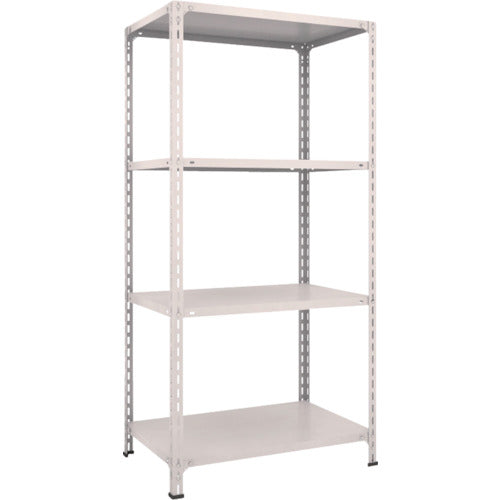 TRUSCO スチールラック 軽量棚開放型 W875XD600XH1800 4段 ネオグレー