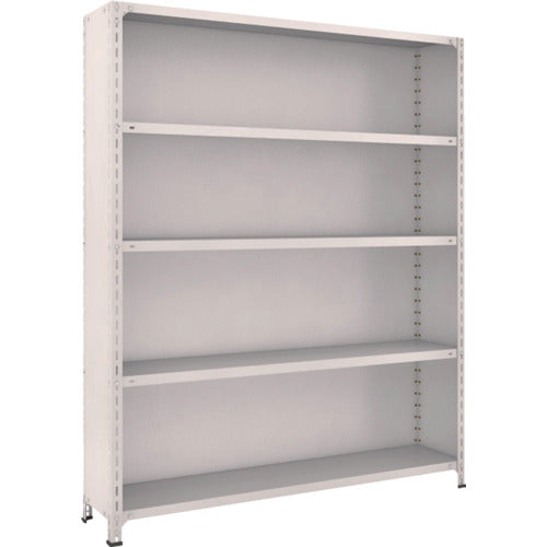 TRUSCO スチールラック 軽量棚背板・側板付 W1500XD300X1800 5段 ネオグレー