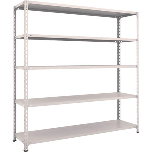 TRUSCO スチールラック 軽量棚開放型 W1800XD450XH1800 5段 ネオグレー